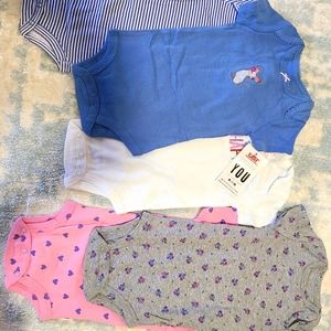 5 pieces Baby Onesies 100%cotton